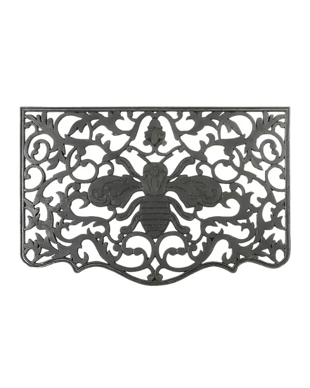 MacKenzie-Childs Queen Bee Rubber Door Mat