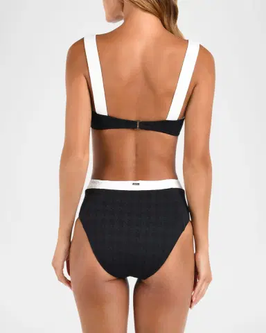 L'AGENCE Alexandria Colorblock Chic Bikini Top | Thumbnail 2