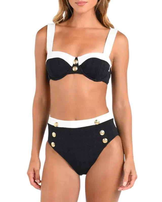 Alexandria Colorblock Chic Bikini Top