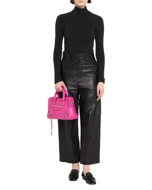 Le City Small Leather Top-Handle Bag