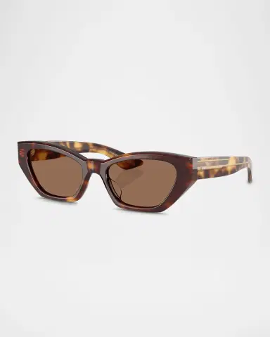 Khaite x Oliver Peoples 1961C Acetate Cat-Eye Sunglasses | Thumbnail 2