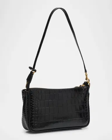 Balenciaga Rodeo Croc-Embossed Leather Pochette | Thumbnail 2 Balenciaga Rodeo Croc-Embossed Leather Pochette | Thumbnail 2