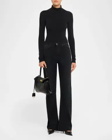 Balenciaga Rodeo Croc-Embossed Leather Top-Handle Bag | Thumbnail 4 Balenciaga Rodeo Croc-Embossed Leather Top-Handle Bag | Thumbnail 4