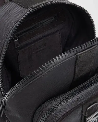 MOSCHINO Men's Logo Hardware Backpack | Thumbnail 3