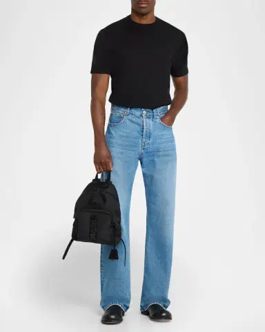 MOSCHINO Men's Logo Hardware Backpack | Thumbnail 4
