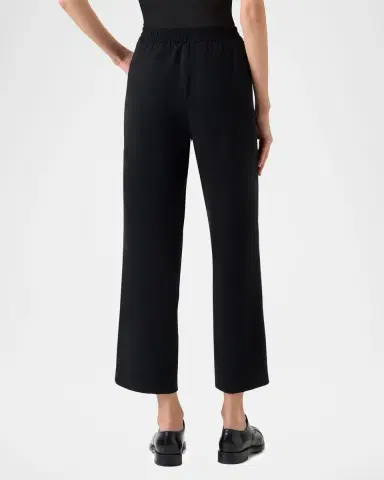 Akris punto Marlon Cropped Pants in Signature Laser-Cut Crepe | Thumbnail 2 Akris punto Marlon Cropped Pants in Signature Laser-Cut Crepe | Thumbnail 2