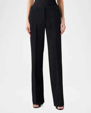 Akris punto Mikka Wool Tricotine Straight-Leg Pants | Thumbnail 5 Akris punto Mikka Wool Tricotine Straight-Leg Pants | Thumbnail 5