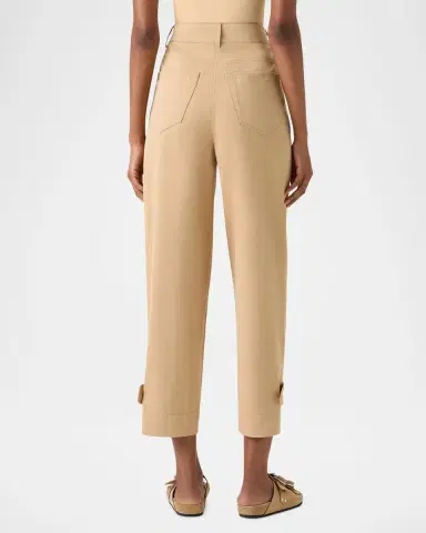 Akris punto Fraser Cotton Gabardine Barrel-Leg Ankle Pants | Thumbnail 2 Akris punto Fraser Cotton Gabardine Barrel-Leg Ankle Pants | Thumbnail 2