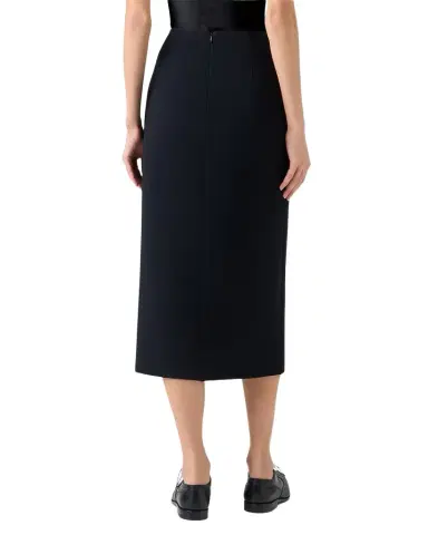 Akris Wool Buttoned Midi Pencil Skirt | Thumbnail 1 Akris Wool Buttoned Midi Pencil Skirt | Thumbnail 1