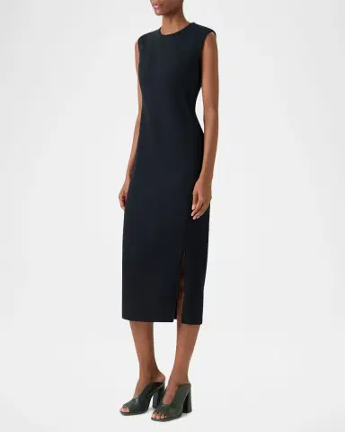 Akris Wool-Blend Zipped-Slit Sheath Dress | Thumbnail 5