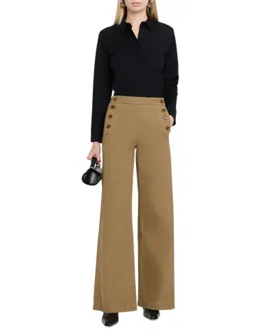 Nili Lotan Reed Wide-Leg Sailor Pants | Thumbnail 1 Nili Lotan Reed Wide-Leg Sailor Pants | Thumbnail 1