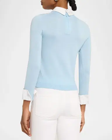 ALICE + OLIVIA Porla Collared Sweater | Thumbnail 2 ALICE + OLIVIA Porla Collared Sweater | Thumbnail 2