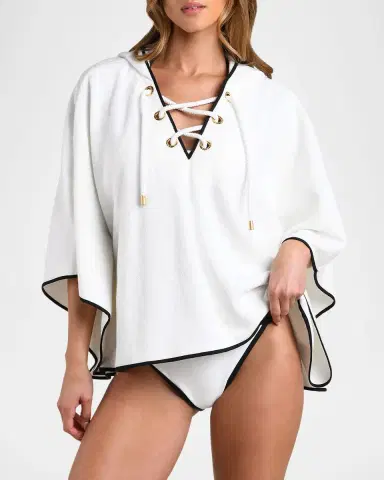 L'Agence Demeter Cotton Terry Cover-Up Poncho | Thumbnail 5