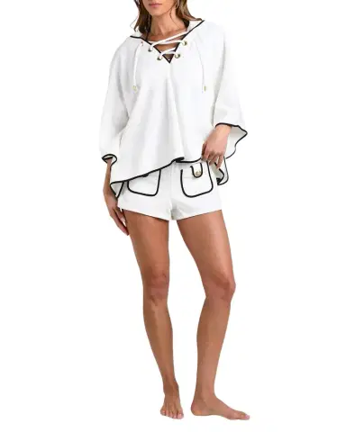 L'Agence Demeter Cotton Terry Cover-Up Poncho | Thumbnail 1