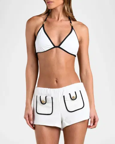 L'Agence Amiya Cotton Terry Shorts | Thumbnail 3 L'Agence Amiya Cotton Terry Shorts | Thumbnail 3