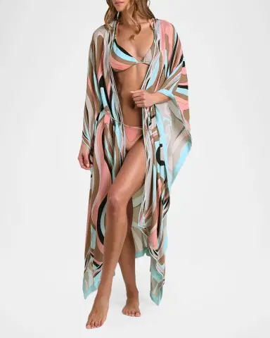 L'Agence Kara Abstract Swirl Cover-Up | Thumbnail 3 L'Agence Kara Abstract Swirl Cover-Up | Thumbnail 3