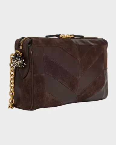 Valentino Garavani Panthea Small Patchwork Chevron Shoulder Bag | Thumbnail 2