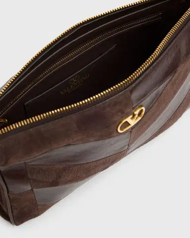 Valentino Garavani Panthea Small Patchwork Chevron Shoulder Bag | Thumbnail 3