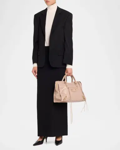 Balenciaga Le City Medium Leather Top-Handle Bag | Thumbnail 4 Balenciaga Le City Medium Leather Top-Handle Bag | Thumbnail 4
