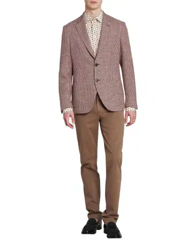 Etro Men's Single-Breasted Tweed Jacket | Thumbnail 1 Etro Men's Single-Breasted Tweed Jacket | Thumbnail 1