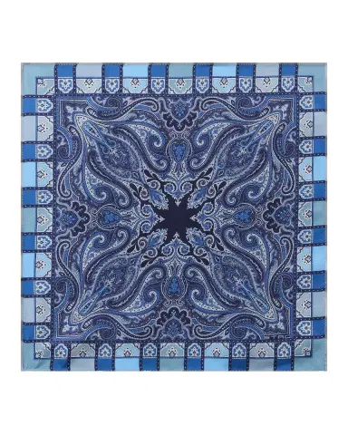 Etro Men's Paisley Silk Square Scarf | Thumbnail 2 Etro Men's Paisley Silk Square Scarf | Thumbnail 2