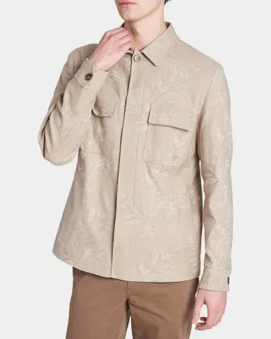 Etro Men's Paisley Jacquard Cotton Overshirt | Thumbnail 4