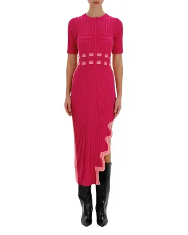 PH5 Jodie Pleated Midi Dress with Wavy Slit | Thumbnail 1