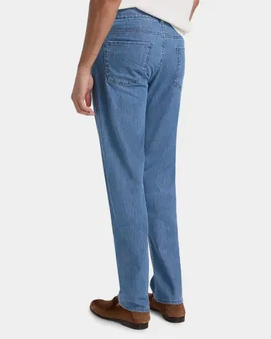 Canali Men's Denim Straight Leg Five-Pocket Pants | Thumbnail 2