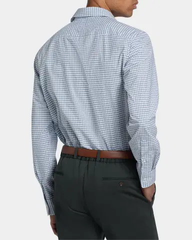 Canali Men's Cotton Windowpane Check Sport Shirt | Thumbnail 2