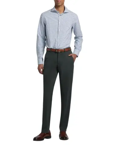 Canali Men's Cotton Windowpane Check Sport Shirt | Thumbnail 1