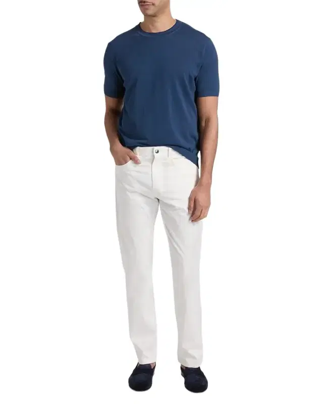 Men 's Cotton Straight Leg Five-Pocket Pants