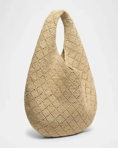 Saint Laurent Icare Hobo Bag in Raffia | Thumbnail 2