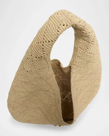 Saint Laurent Icare Hobo Bag in Raffia | Thumbnail 3