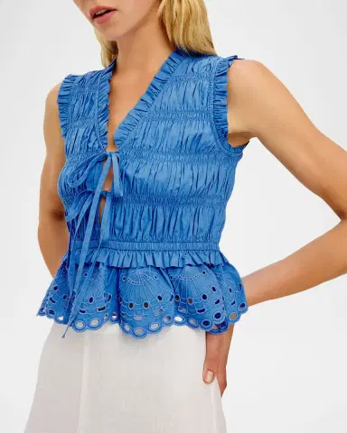 Rails Martine Embroidered Cotton Top | Thumbnail 3 Rails Martine Embroidered Cotton Top | Thumbnail 3