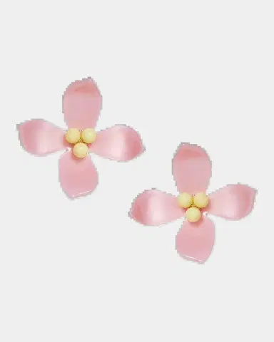 Lele Sadoughi Oleander 14K-Gold-Plated & Acetate Flower Stud Earrings | Thumbnail 2