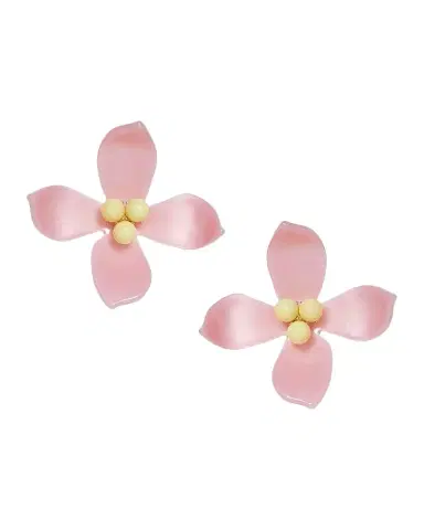 Lele Sadoughi Oleander 14K-Gold-Plated & Acetate Flower Stud Earrings | Thumbnail 1