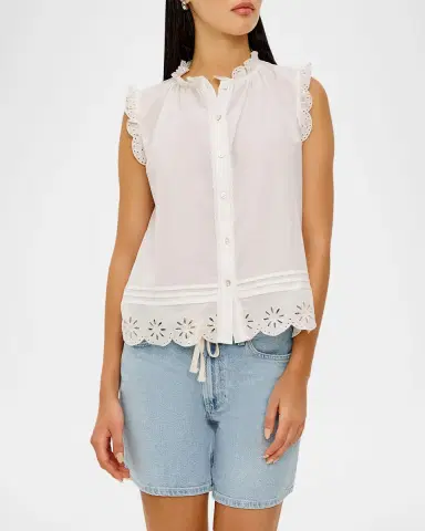 Rails Avery Ruffled Eyelet Top | Thumbnail 3 Rails Avery Ruffled Eyelet Top | Thumbnail 3