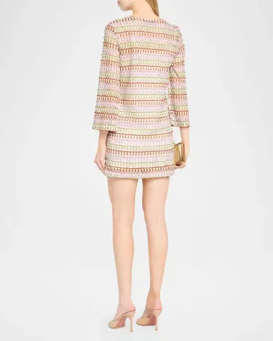 Veronica Beard Novien Crochet Mini Dress | Thumbnail 2 Veronica Beard Novien Crochet Mini Dress | Thumbnail 2