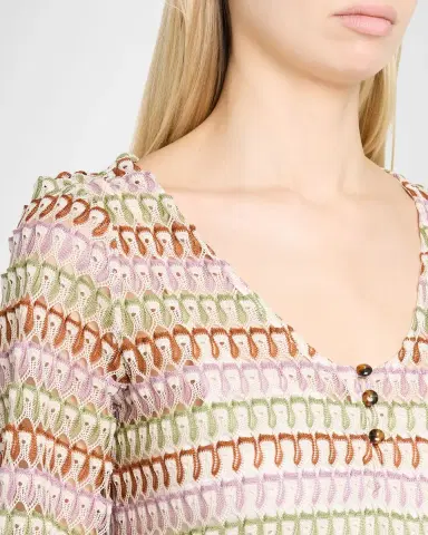 Veronica Beard Novien Crochet Mini Dress | Thumbnail 4 Veronica Beard Novien Crochet Mini Dress | Thumbnail 4