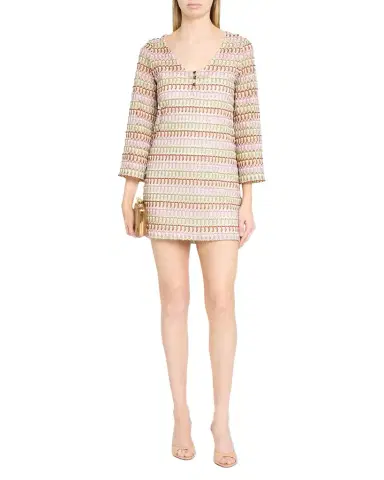 Veronica Beard Novien Crochet Mini Dress | Thumbnail 1 Veronica Beard Novien Crochet Mini Dress | Thumbnail 1