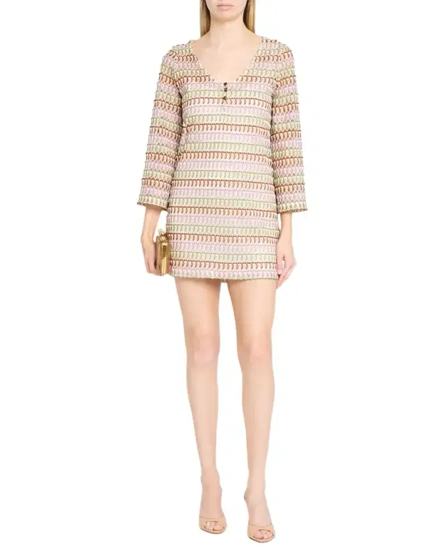 Veronica Beard Novien Crochet Mini Dress