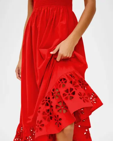 Rails Moira Embroidered Cotton Midi Dress | Thumbnail 4