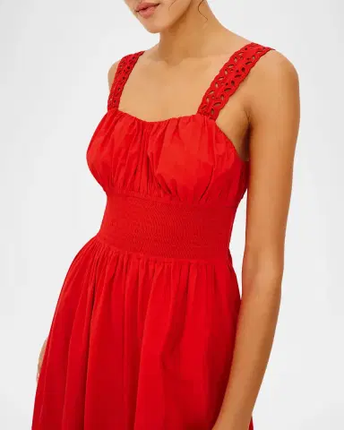 Rails Moira Embroidered Cotton Midi Dress | Thumbnail 5