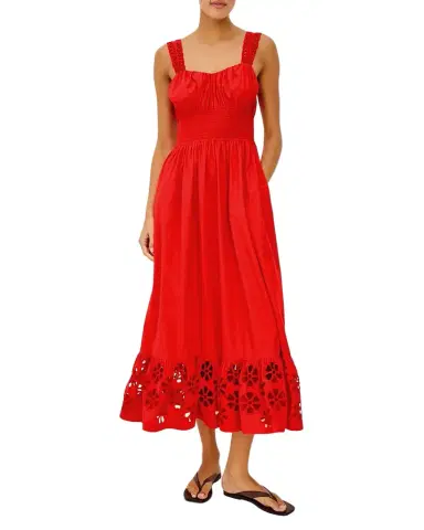 Rails Moira Embroidered Cotton Midi Dress | Thumbnail 1