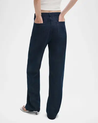 rag & bone Featherweight Phoebe Drawstring Wide-Leg Jeans | Thumbnail 2
