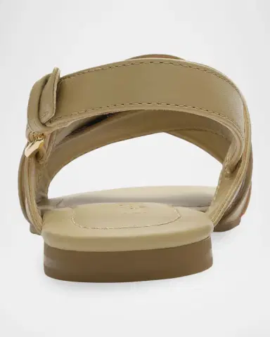 Burberry Girl's Cleo Check Leather Sandals, Kids | Thumbnail 2 Burberry Girl's Cleo Check Leather Sandals, Kids | Thumbnail 2