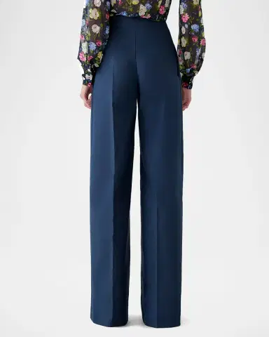 Carolina Herrera Alba Button-Front Wide-Leg Sailor Pants | Thumbnail 2