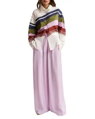 Essentiel Antwerp Stripe Oversized Boxy Shirt | Thumbnail 1 Essentiel Antwerp Stripe Oversized Boxy Shirt | Thumbnail 1