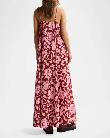 Essentiel Antwerp Floral Cotton Bow Maxi Dress | Thumbnail 2 Essentiel Antwerp Floral Cotton Bow Maxi Dress | Thumbnail 2