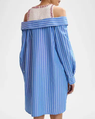 Essentiel Antwerp Layered Embellished Shirtdress | Thumbnail 2 Essentiel Antwerp Layered Embellished Shirtdress | Thumbnail 2